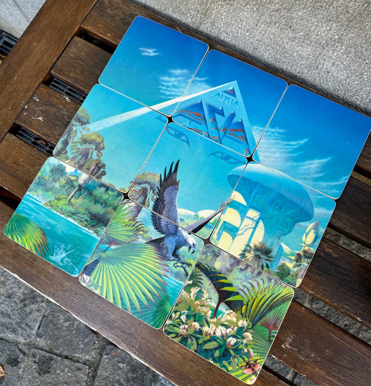 Handmade Vinyl Coasters / Asia Alpha — photo 2