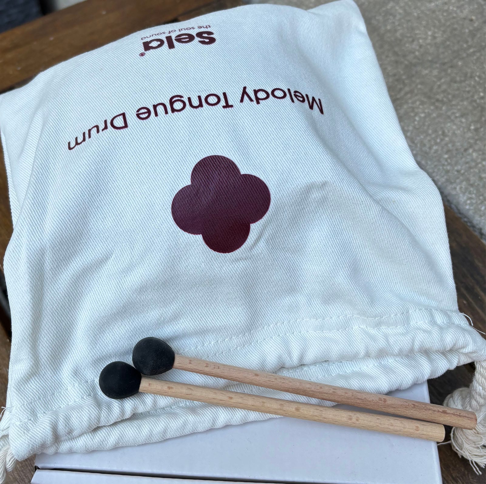 Sela Melody Tongue Drum 6“ G Minor Pentatonic White