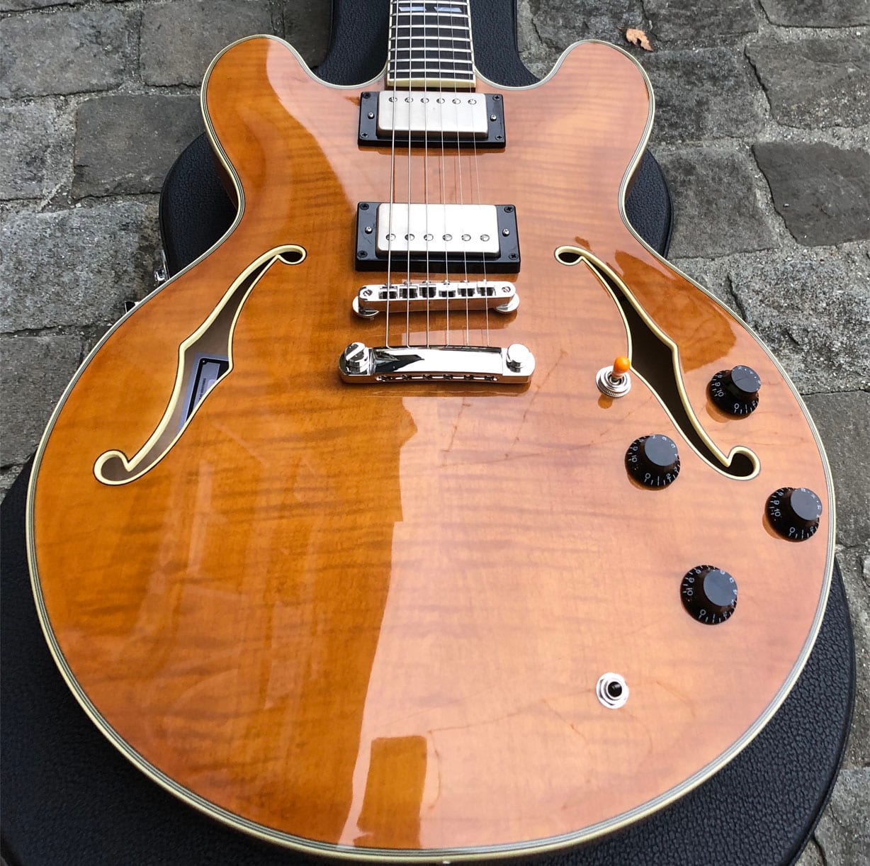 Stanford Crossroad Thinline 35 FM Vintage Blonde