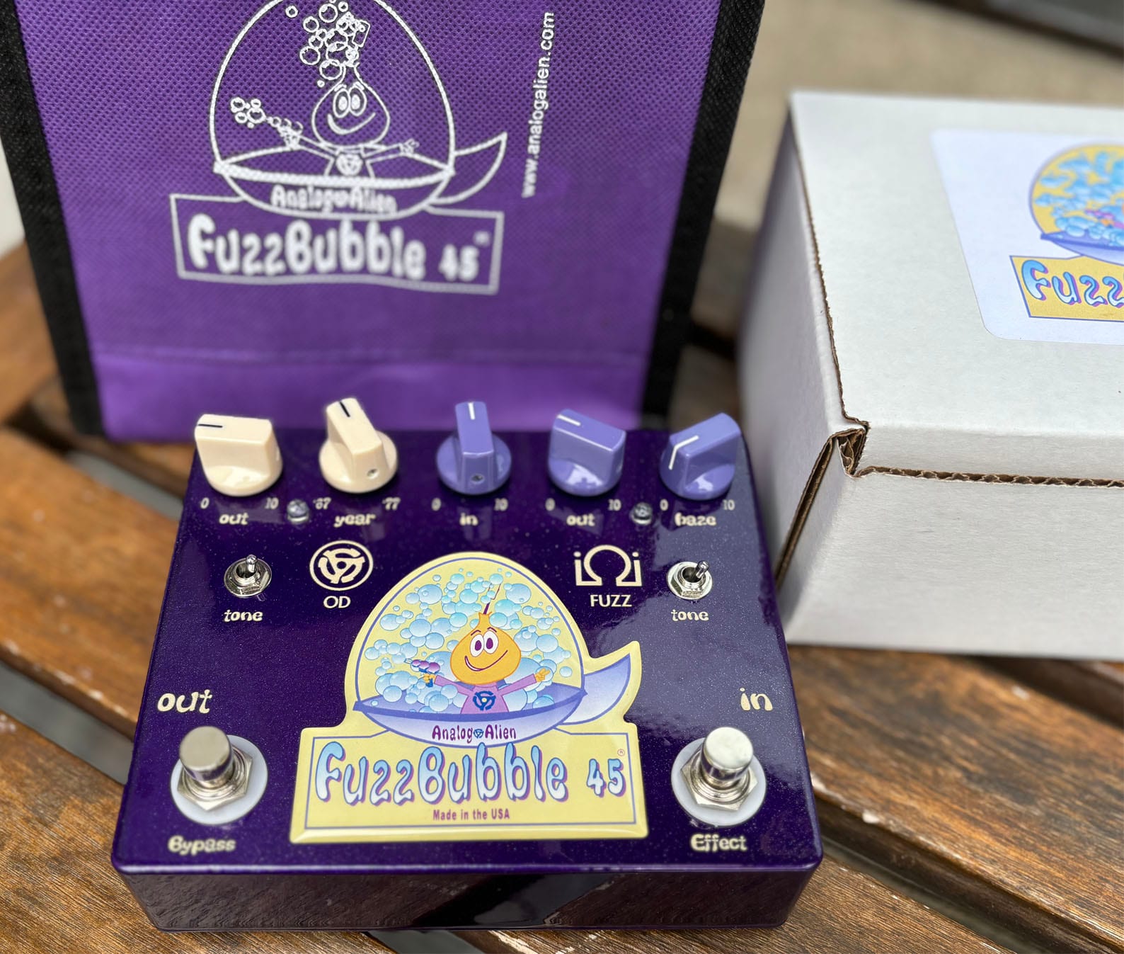 Analog Alien FuzzBubble-45 (Overdrive/Fuzz Pedal)