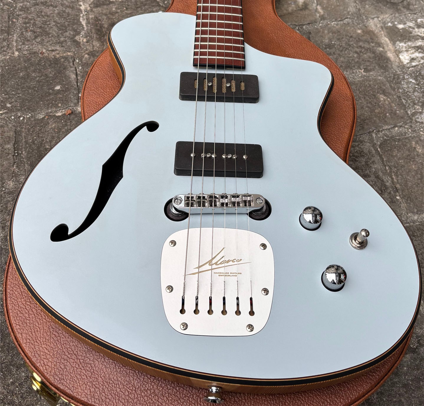 Marcoguitars TENIUS grey/blue glass