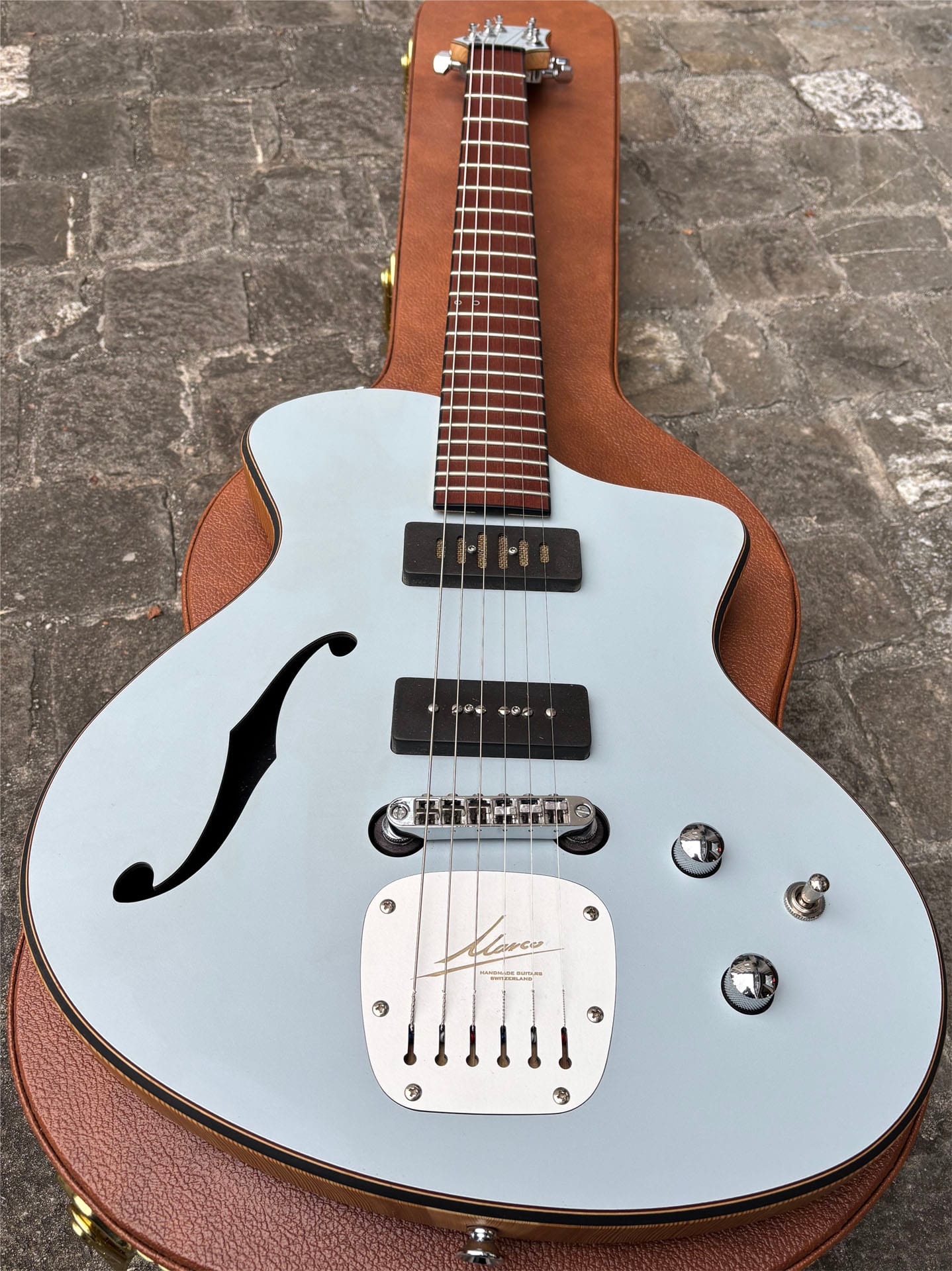 Marcoguitars TENIUS grey/blue glass