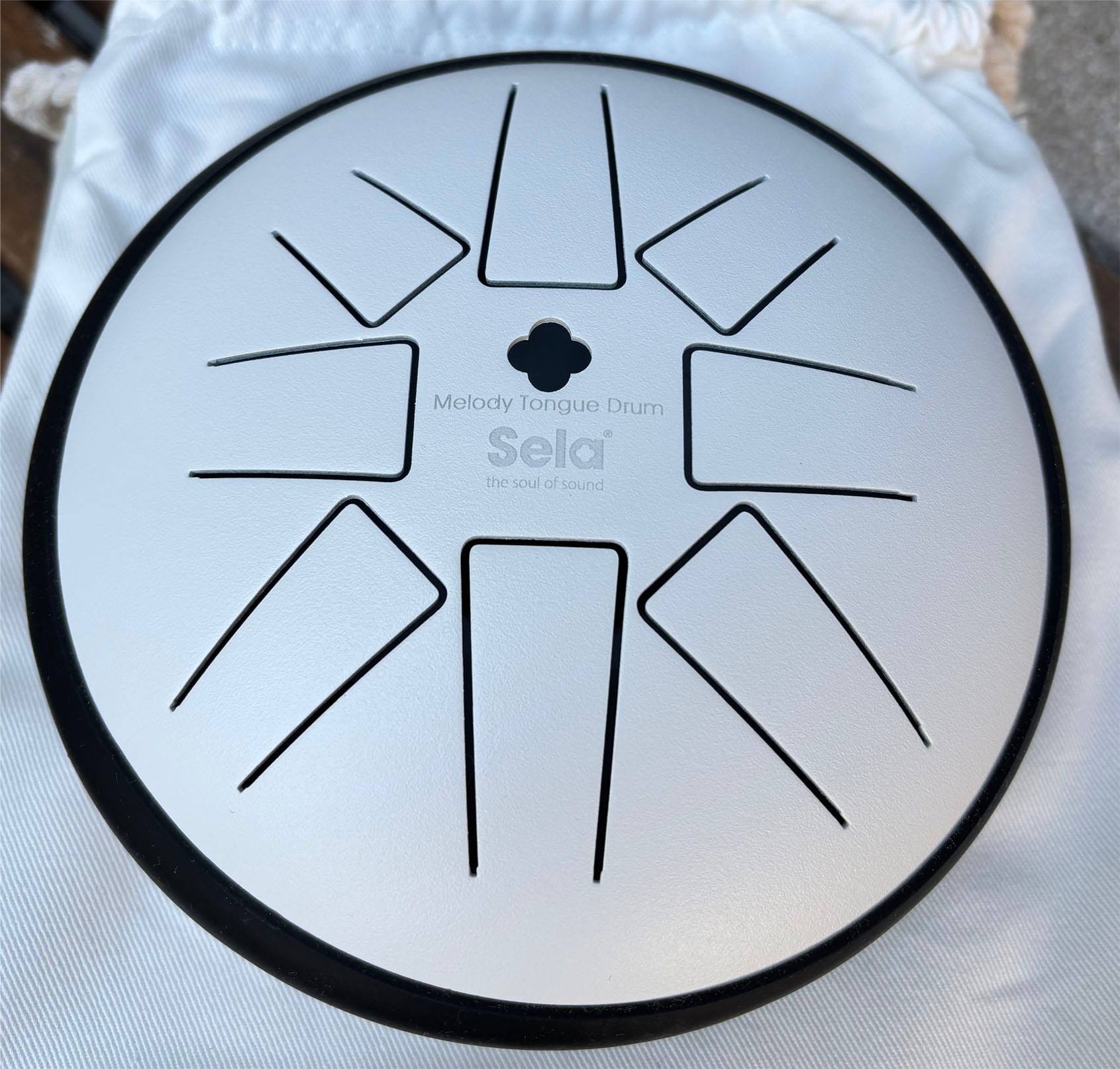 Sela Melody Tongue Drum 6“ G Minor Pentatonic White